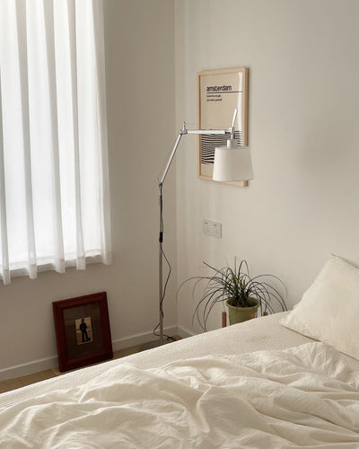 Ciroce Fabric Industrial Floor Lamp