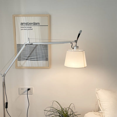 Ciroce Fabric Industrial Floor Lamp