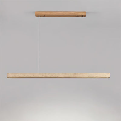 Delya Linear Travertine Pendant Lamp - Neutral Decor