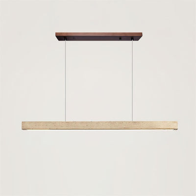 Delya Linear Travertine Pendant Lamp - Neutral Decor