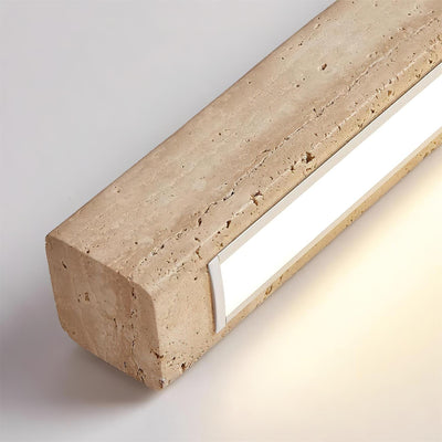 Delya Linear Travertine Pendant Lamp - Neutral Decor