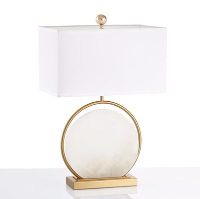 Cirilina Ring Base Alabaster Table Lamp