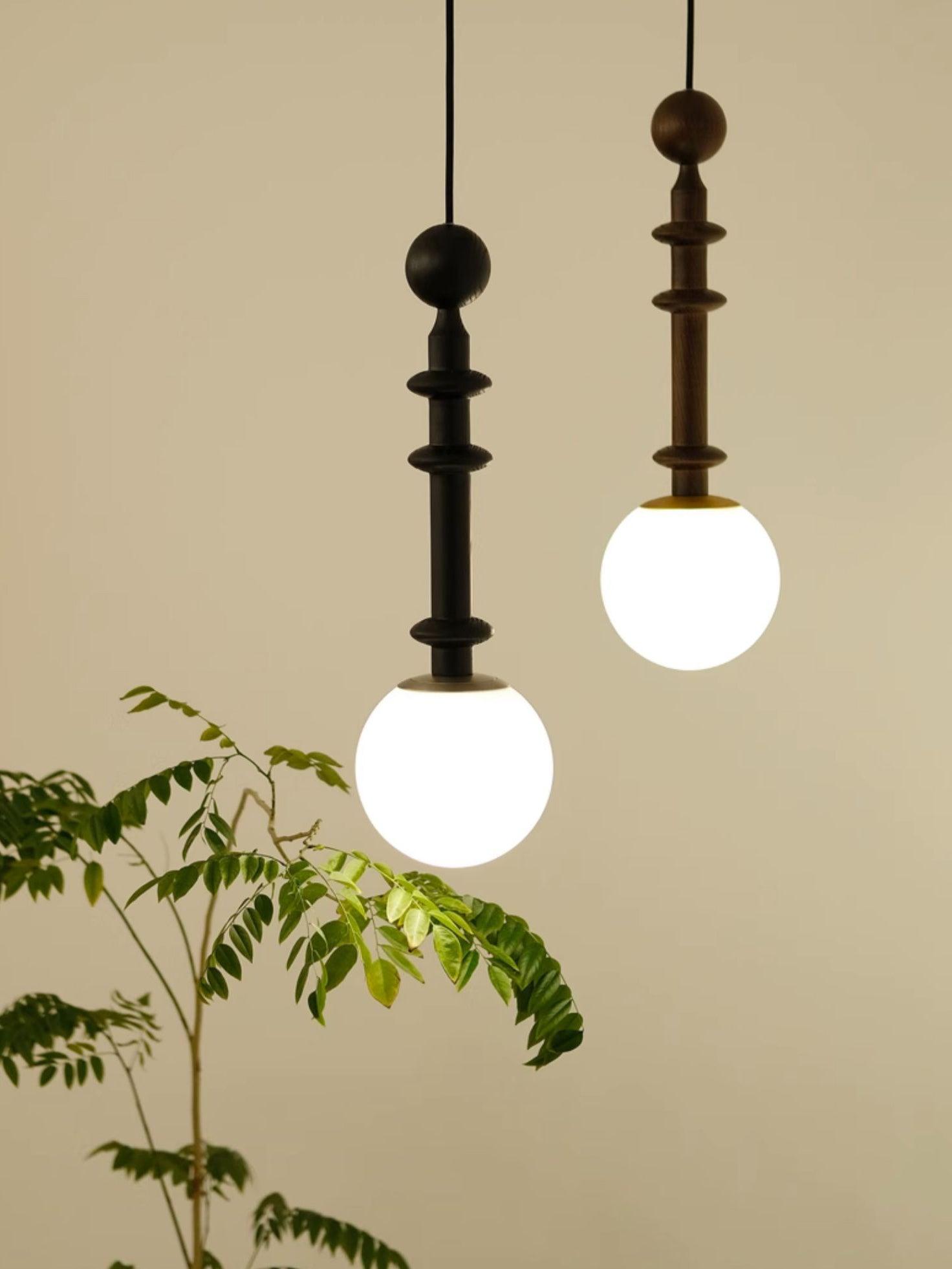 Barvel Wood Industrial Pendant Light