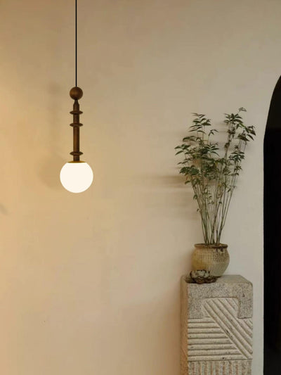 Barvel Wood Industrial Pendant Light