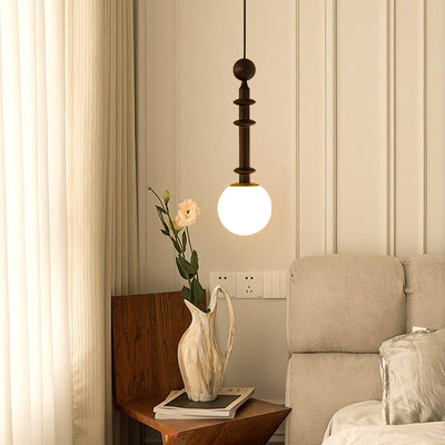 Barvel Wood Industrial Pendant Light
