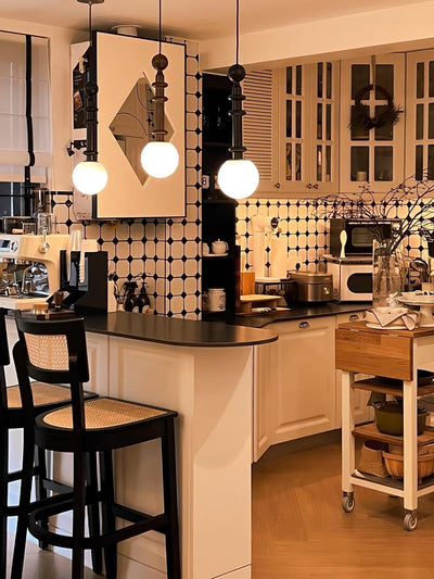 Barvel Wood Industrial Pendant Light