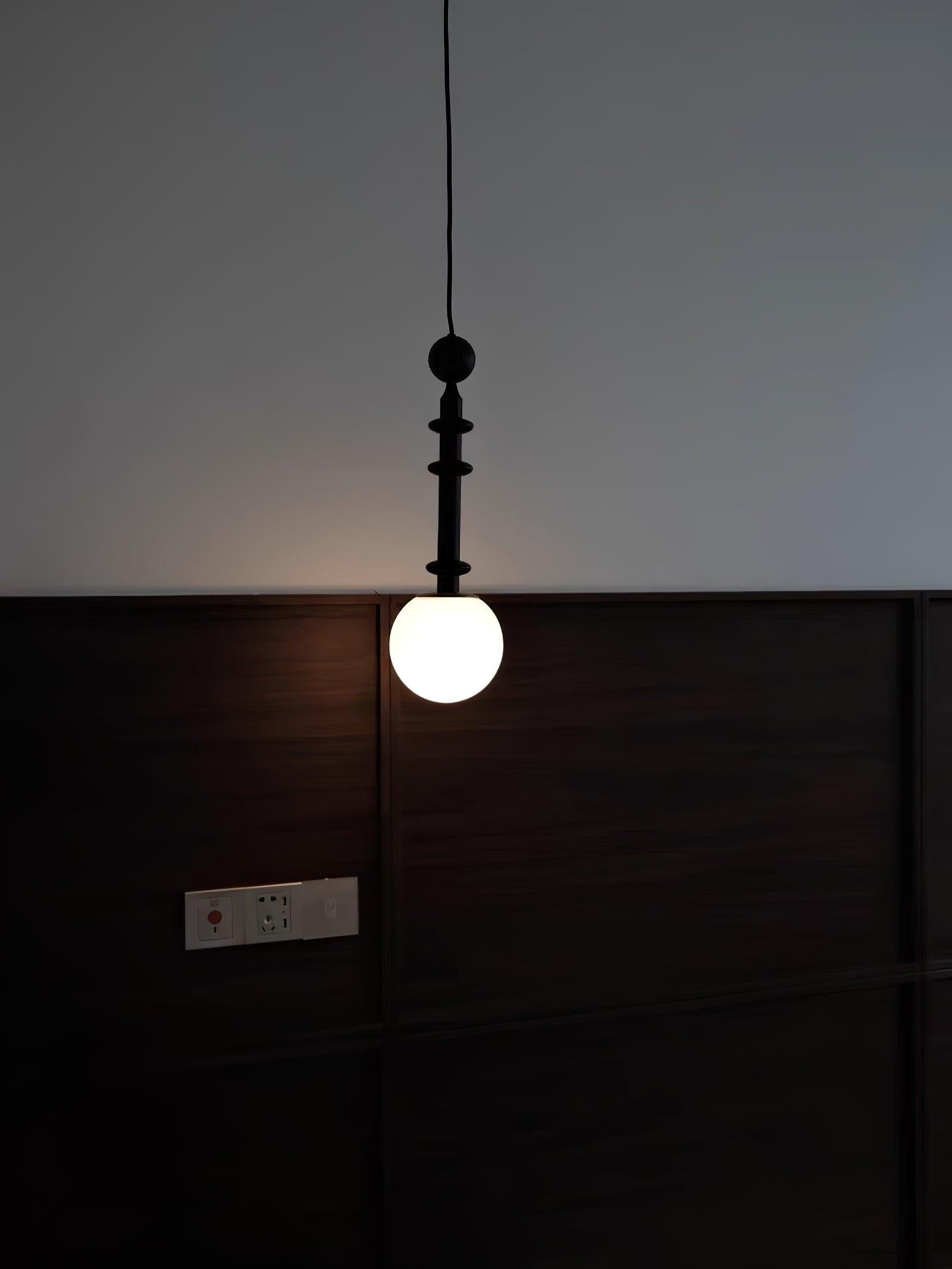 Barvel Wood Industrial Pendant Light