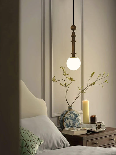 Barvel Wood Industrial Pendant Light