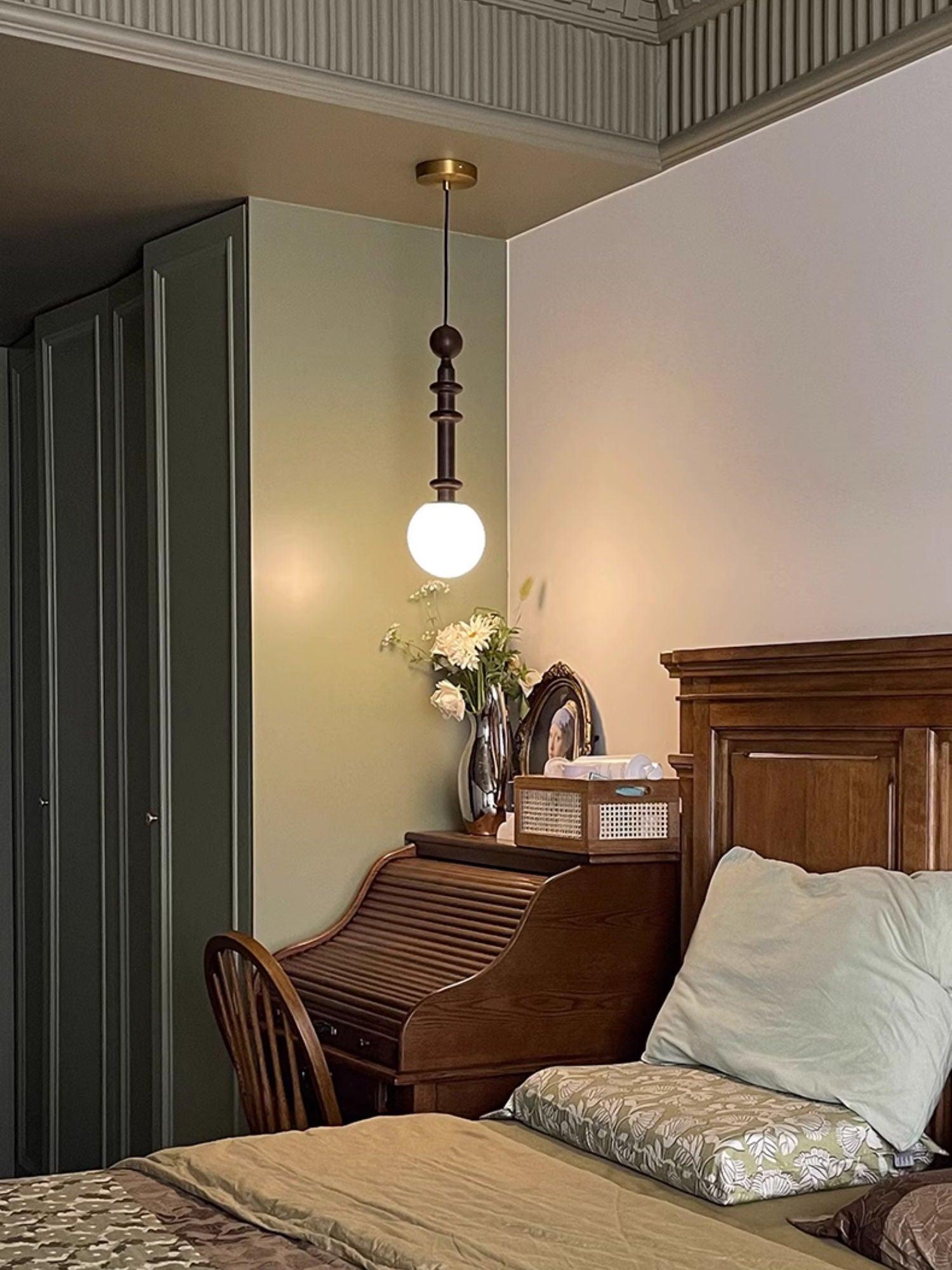 Barvel Wood Industrial Pendant Light
