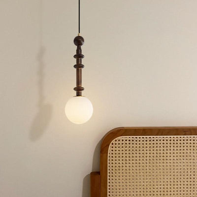 Barvel Wood Industrial Pendant Light