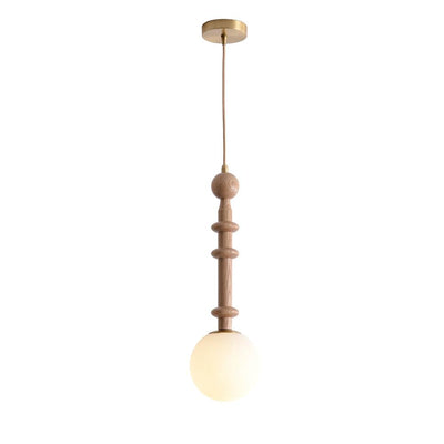 Barvel Wood Industrial Pendant Light