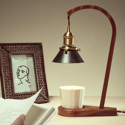 Aldorira Wood Mid-Century Modern Table Lamp