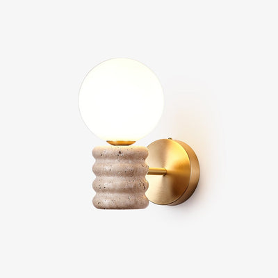 Zevelara Stacked Travertine Wall Light