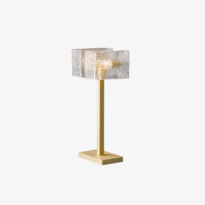 Blyn Brass Glass Artistic Table Lamp