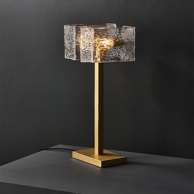 Blyn Brass Glass Artistic Table Lamp