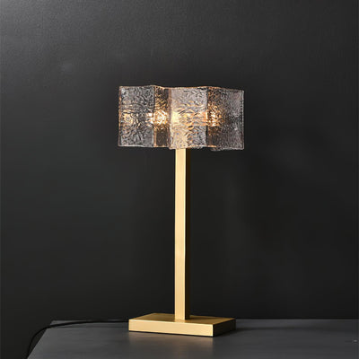 Blyn Brass Glass Artistic Table Lamp