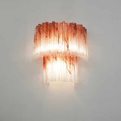 Lioreeria Wall Light Rose Glass Blades Romantic Watercolor