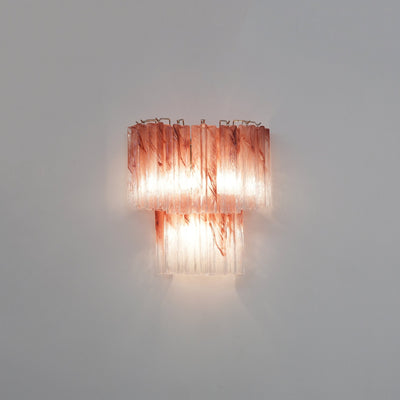 Lioreeria Wall Light Rose Glass Blades Romantic Watercolor