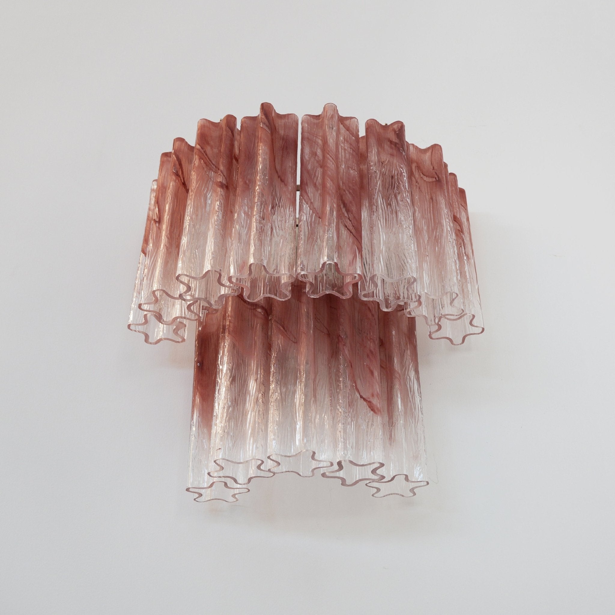 Lioreeria Wall Light Rose Glass Blades Romantic Watercolor