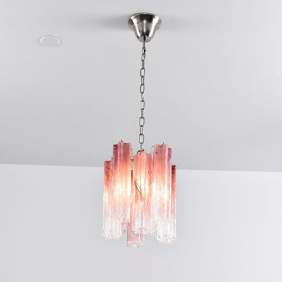 Lioroella Chandelier Pink Gradient Murano Glass