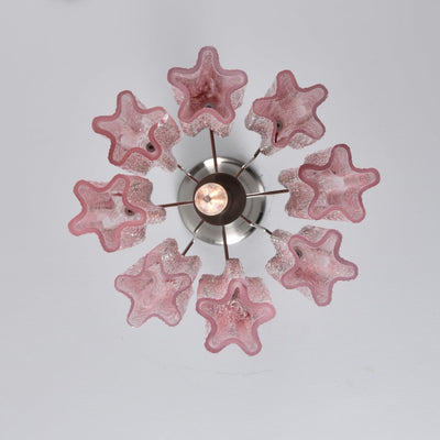 Lioroella Chandelier Pink Gradient Murano Glass