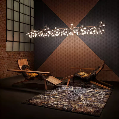 Auroreon Chandelier Rose Gold Firefly LED Branch