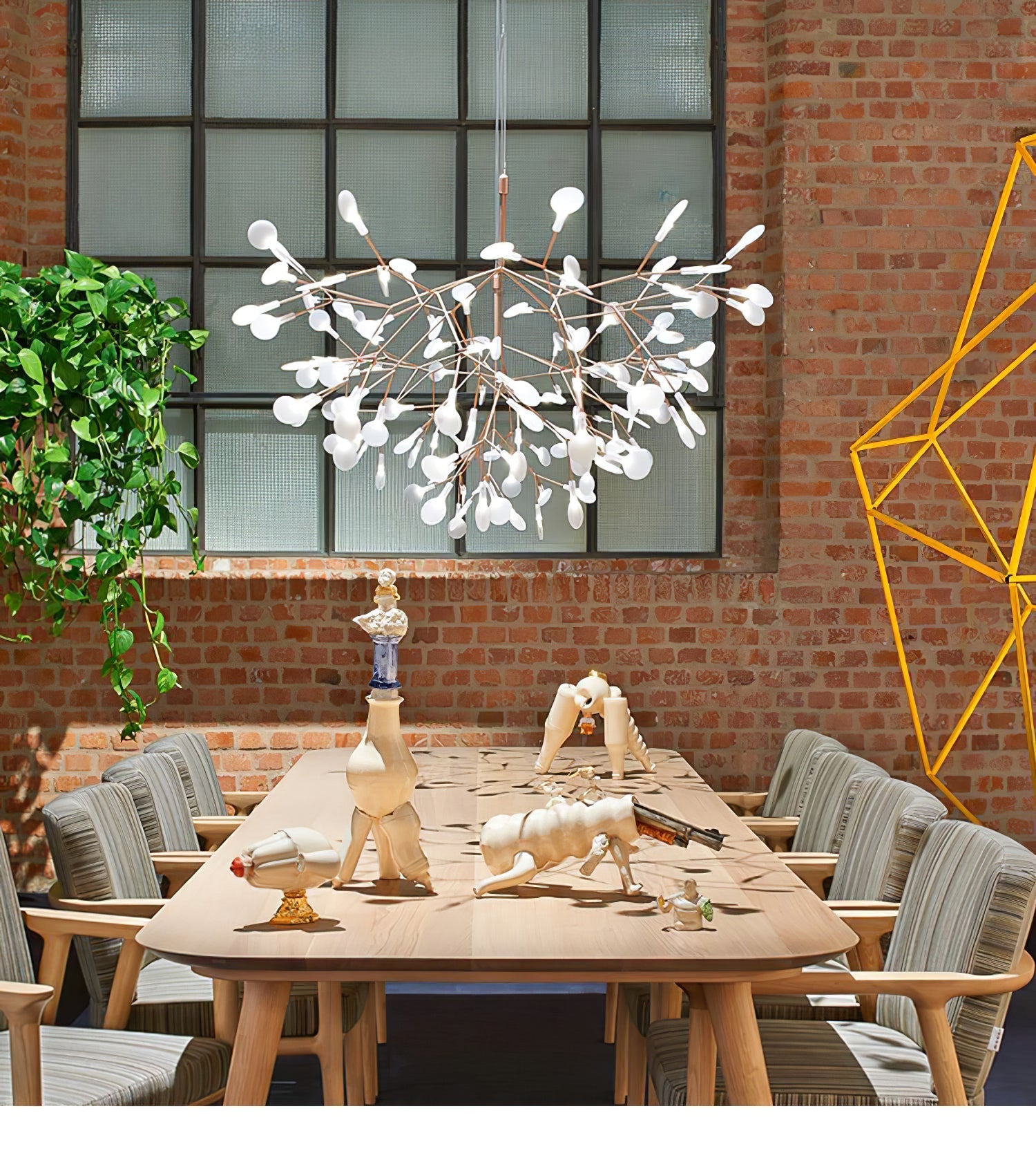 Auroreon Chandelier Rose Gold Firefly LED Branch