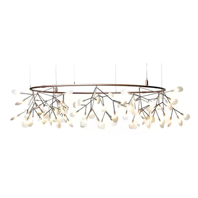 Auroreon Chandelier Rose Gold Firefly LED Branch
