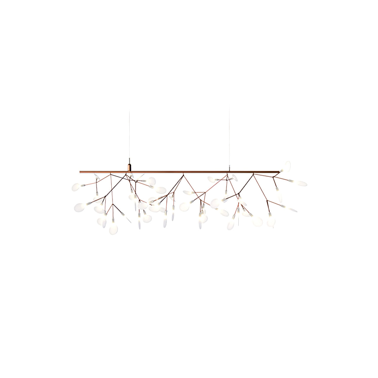 Auroreon Chandelier Rose Gold Firefly LED Branch