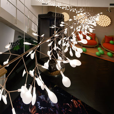 Auroreon Chandelier Rose Gold Firefly LED Branch