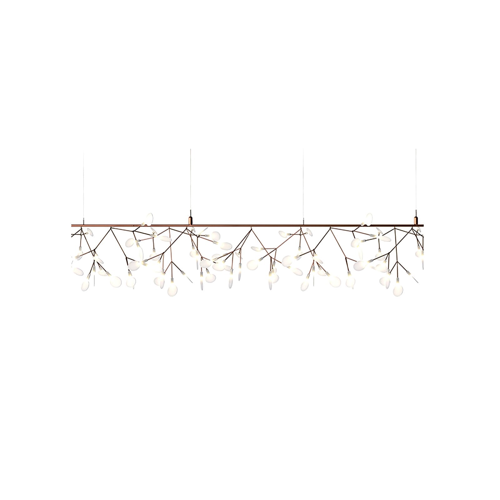 Auroreon Chandelier Rose Gold Firefly LED Branch