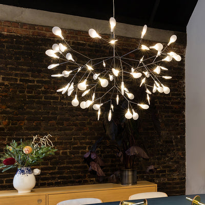 Auroreon Chandelier Rose Gold Firefly LED Branch