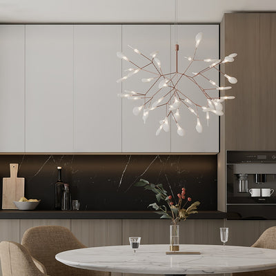 Auroreon Chandelier Rose Gold Firefly LED Branch