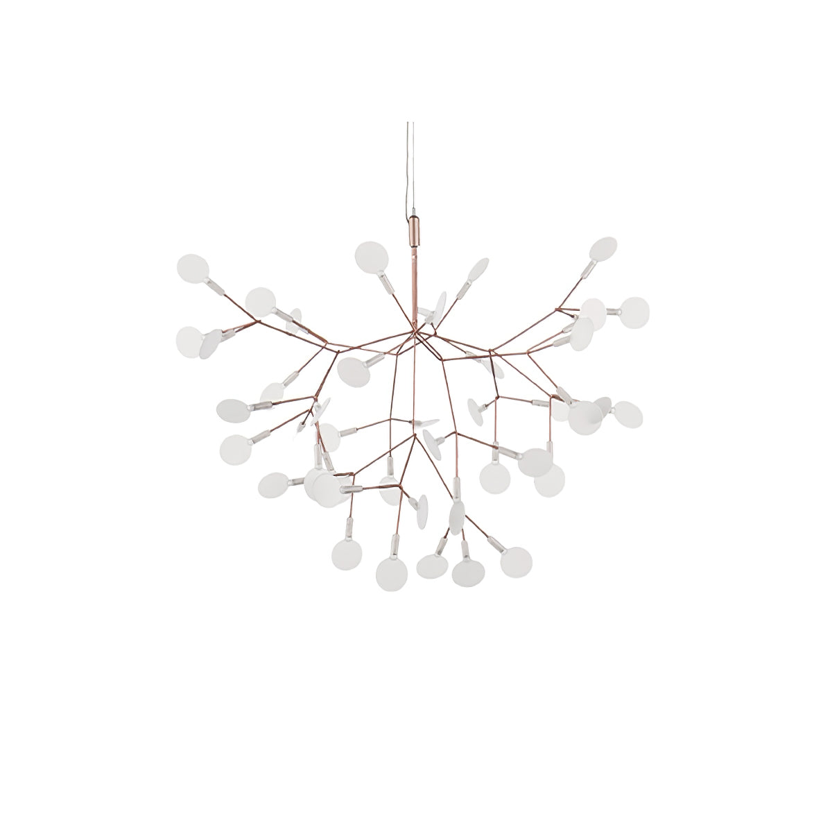 Auroreon Chandelier Rose Gold Firefly LED Branch