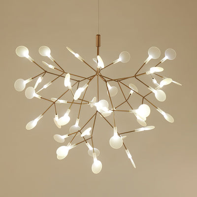 Auroreon Chandelier Rose Gold Firefly LED Branch