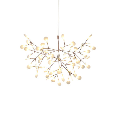 Auroreon Chandelier Rose Gold Firefly LED Branch