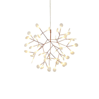 Auroreon Chandelier Rose Gold Firefly LED Branch