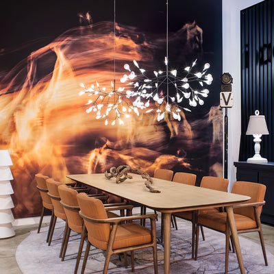 Auroreon Chandelier Rose Gold Firefly LED Branch