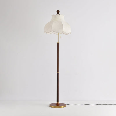 Tulfa Vintage Wood Floor Lamp