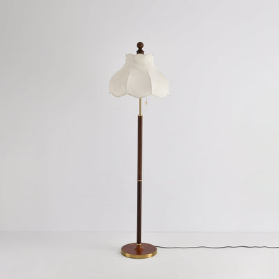 Tulfa Vintage Wood Floor Lamp