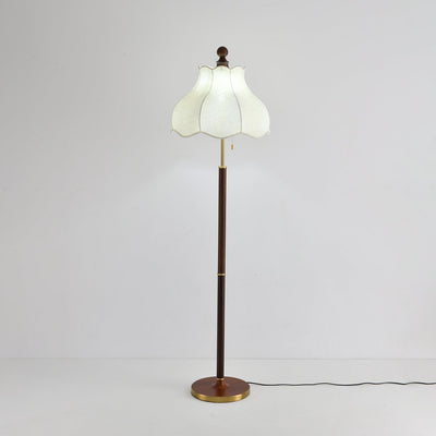 Tulfa Vintage Wood Floor Lamp