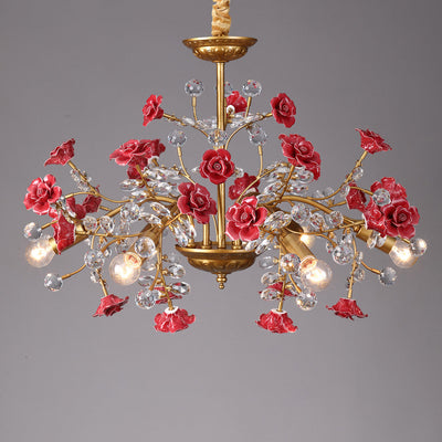 Miraridge Crystal Floral Chandelier
