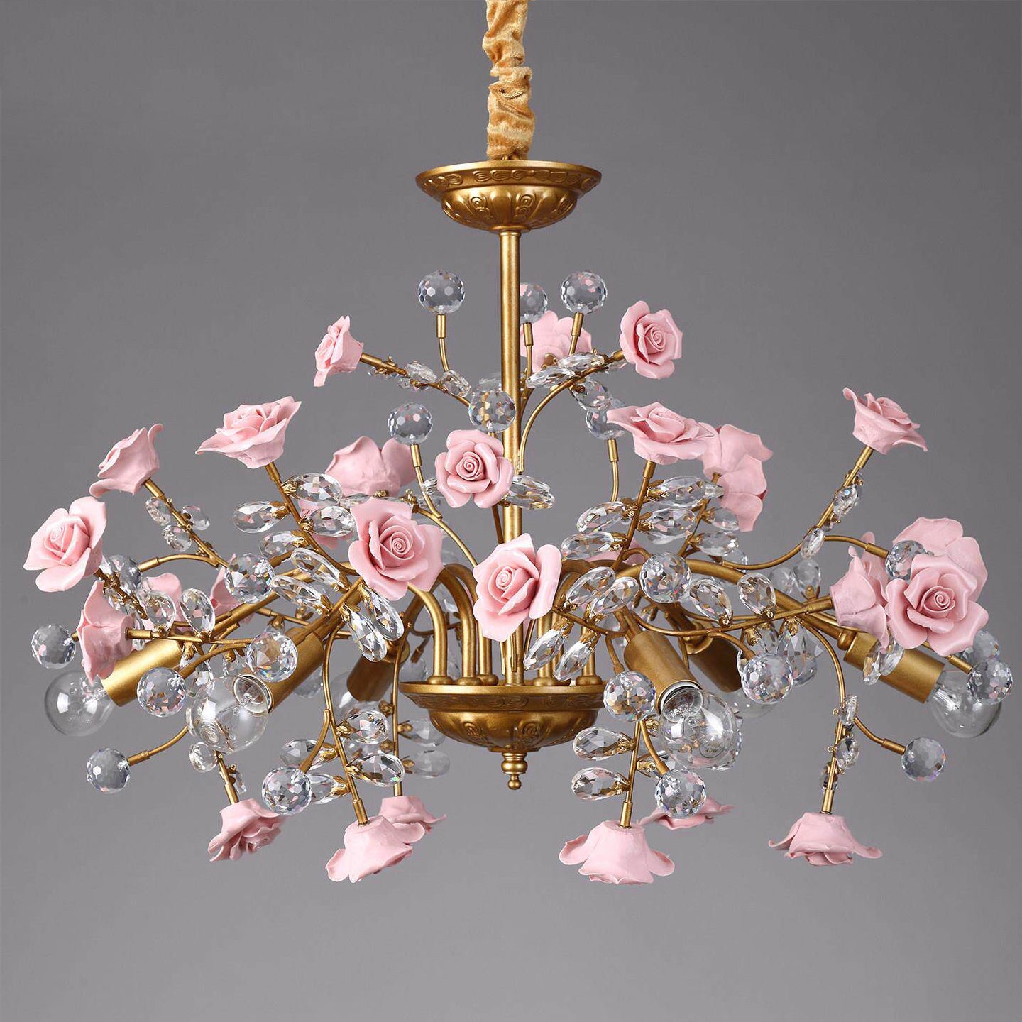 Miraridge Crystal Floral Chandelier