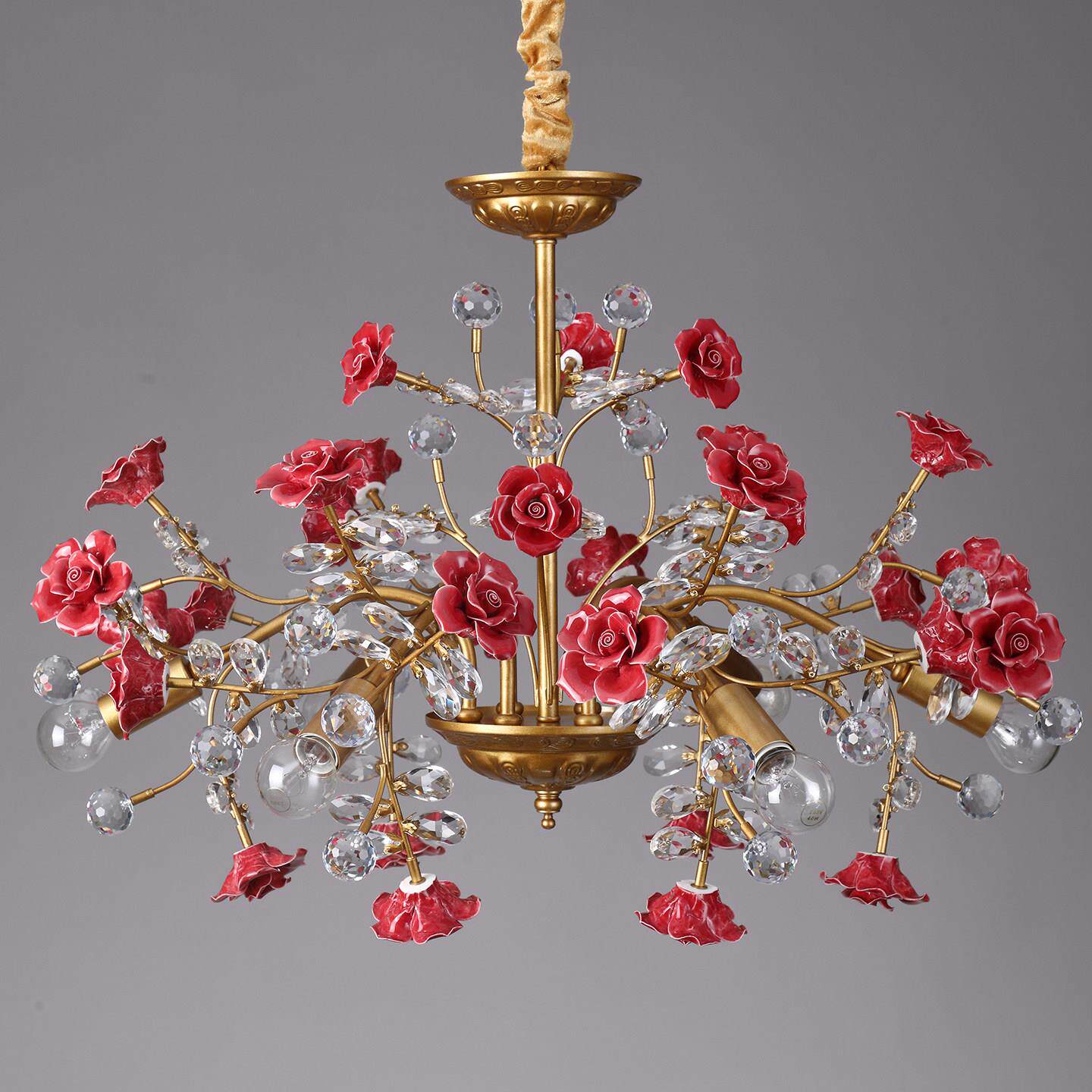 Miraridge Crystal Floral Chandelier