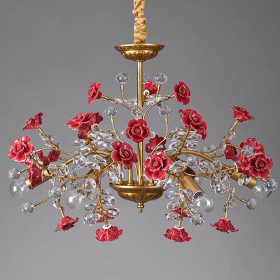 Miraridge Crystal Floral Chandelier