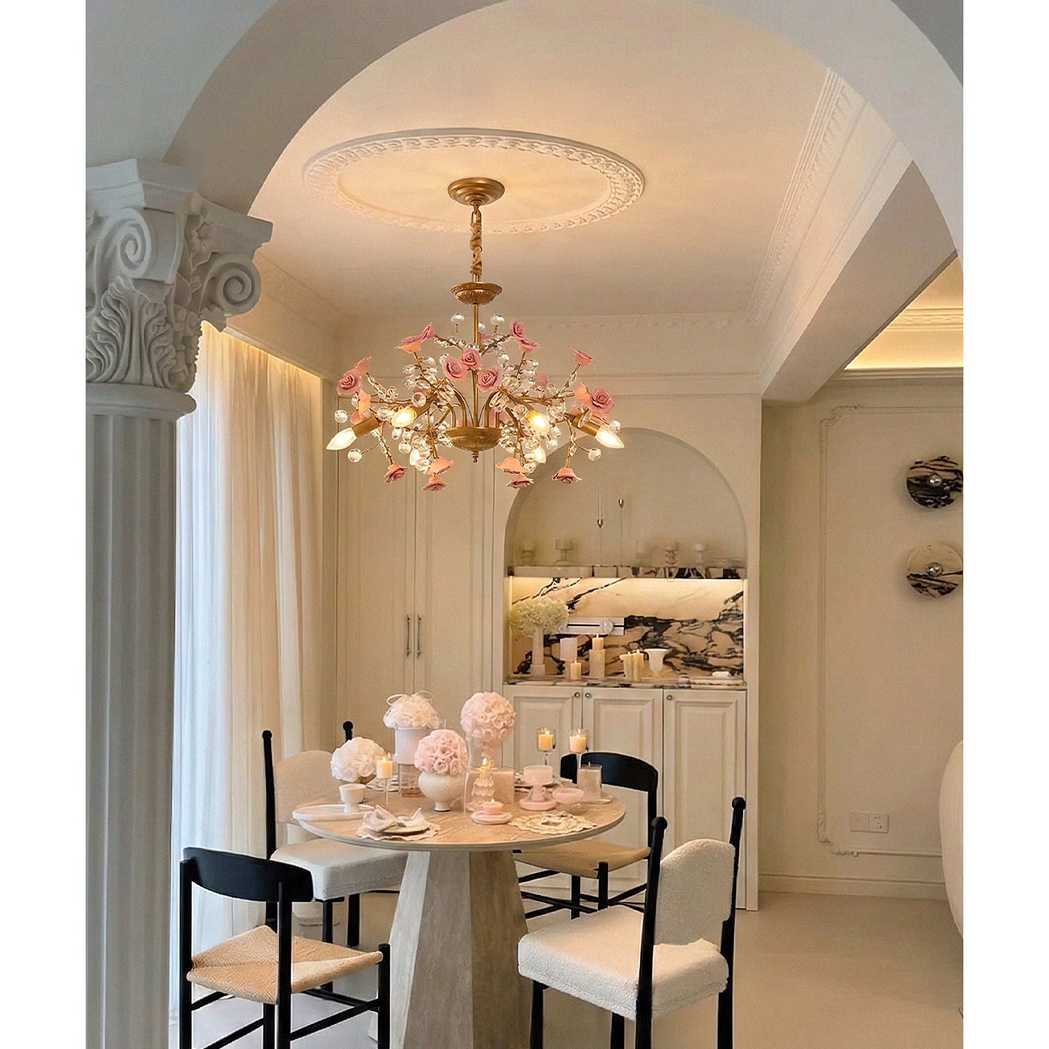 Miraridge Crystal Floral Chandelier