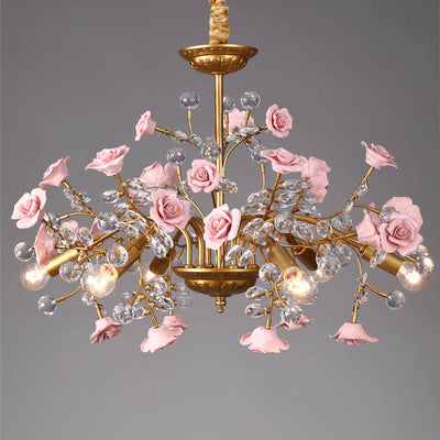 Miraridge Crystal Floral Chandelier