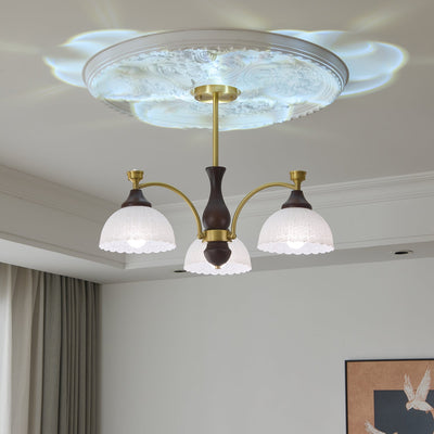 Avvynila Traditional Elegance Vintage Brass Wood Chandelier