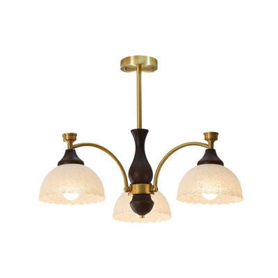 Avvynila Traditional Elegance Vintage Brass Wood Chandelier