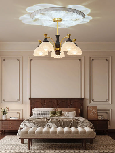 Avvynila Traditional Elegance Vintage Brass Wood Chandelier